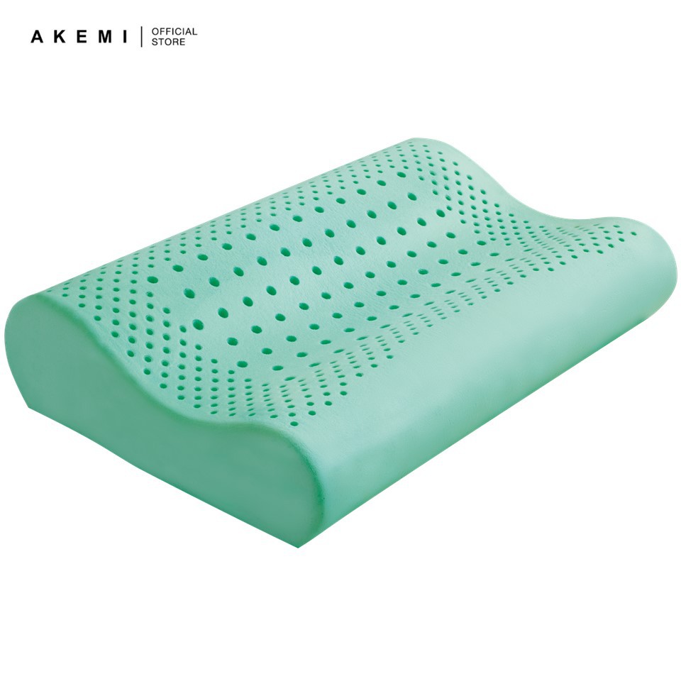 Ai BY AKEMI Aloe Vera Ventilated Contour Memory Pillow 55cm x 35cm 12 10cm