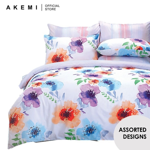 Picture of AKEMI Cotton Select Adore 730TC Quilt Cover Set – Flower Assorted Design (Q/K)