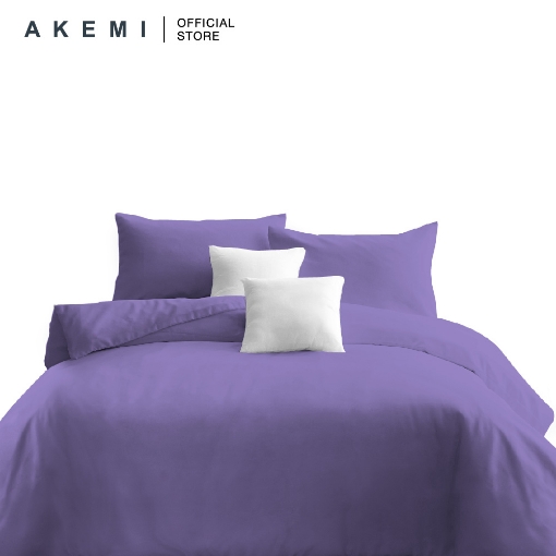 Picture of AKEMI Cotton Essentials Color Home Fitted Sheet Set 350TC - Iris Purple (K)