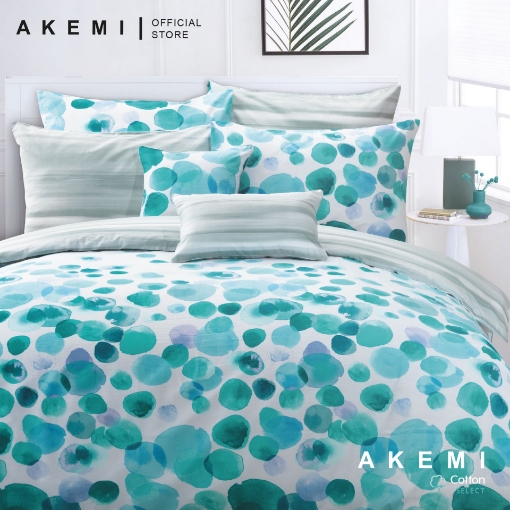 Picture of AKEMI Cotton Select Adore 730TC Quilt Cover Set – Inski Blue (SS/K)