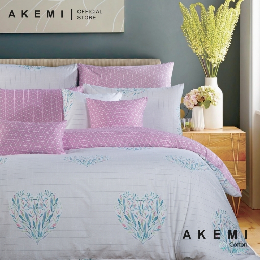 Picture of AKEMI Cotton Select Adore 730TC Quilt Cover Set – Lovetee (SS/Q/K)