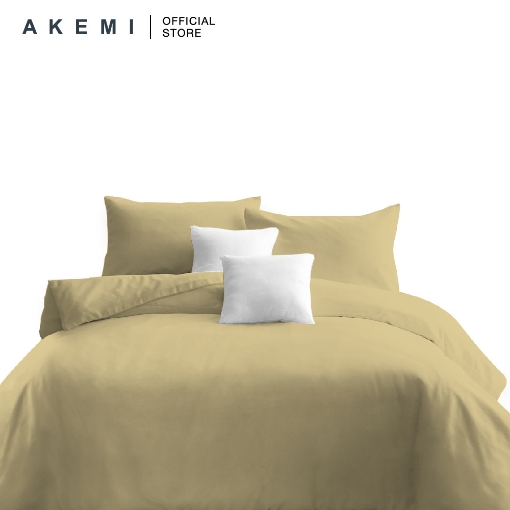 Picture of AKEMI Cotton Essentials Color Home 350TC Fitted Sheet Set - Wheat Beige (K)