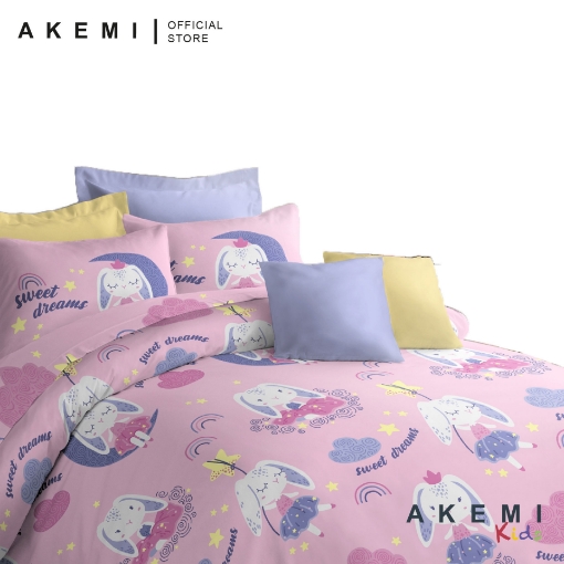 Picture of AKEMI Cotton Select Cheeky Cheeks 730TC Fitted Sheet Set - Colorful Sweet Dreams (SS/Q/K)