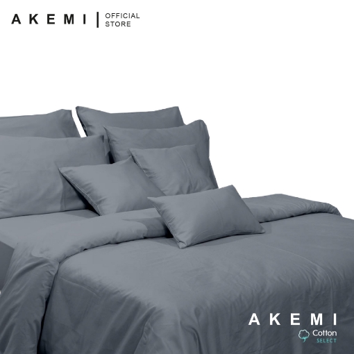 Picture of AKEMI Cotton Select Colour Array 750TC Quilt Cover - Matte Grey (SS/Q/K)