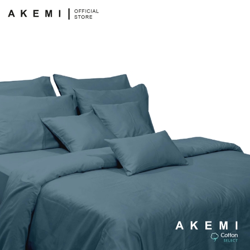 Picture of AKEMI Cotton Select Colour Array 750TC Quilt Cover - Harbour Blue (SS/Q/K)