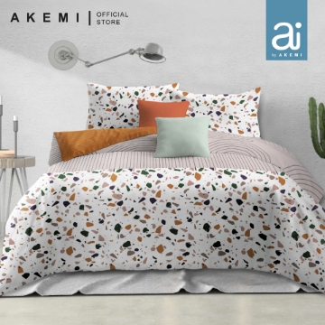 Picture of Ai By AKEMI Cotton Smitten 510TC Fitted Sheet Set - Granitto (SS/Q/K)