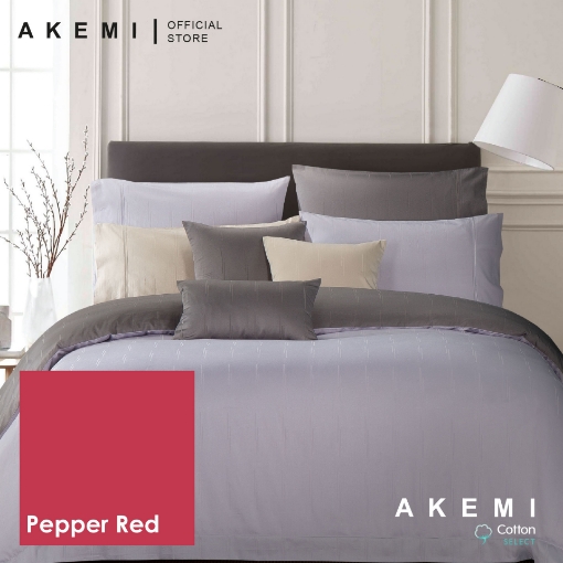Picture of AKEMI Cotton Select Affinity 880TC Quilt Cover Set – Pepper Red (SS/Q/K)
