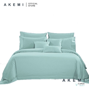 Picture of AKEMI Cotton Select Affinity 880TC Quilt Cover Set – Scandi Turquoise (Q/K)