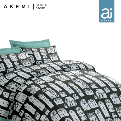 Picture of Ai By AKEMI MicroXT Snuggle 580TC Comforter Set - Happy House (SS/Q/K)