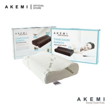 Picture of AKEMI Sleep Essentials Charcoal Bamboo Visco Elastic Pillow(60cm x 36cm + 12/9cm)