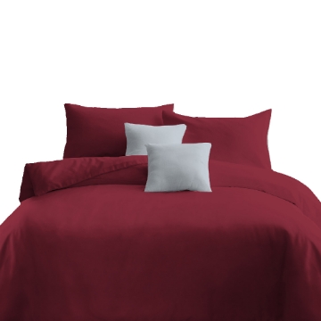 Picture of ai by AKEMI ColourJoy 560TC Fitted Sheet Set - Paris Red (Super Single/ Queen/ King)