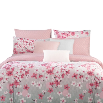 Picture of AKEMI Cotton Essentials Enclave Joy 700TC Comforter Set - Pinkish Memory (Super Single/Queen/King)
