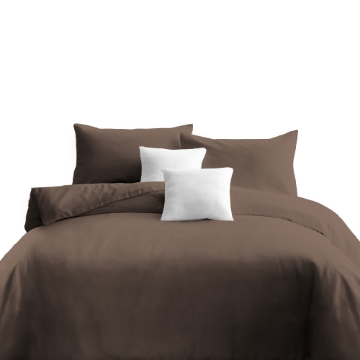 Picture of AKEMI Cotton Essentials Color Home Fitted Sheet Set 350TC - Fondue Brown (K)