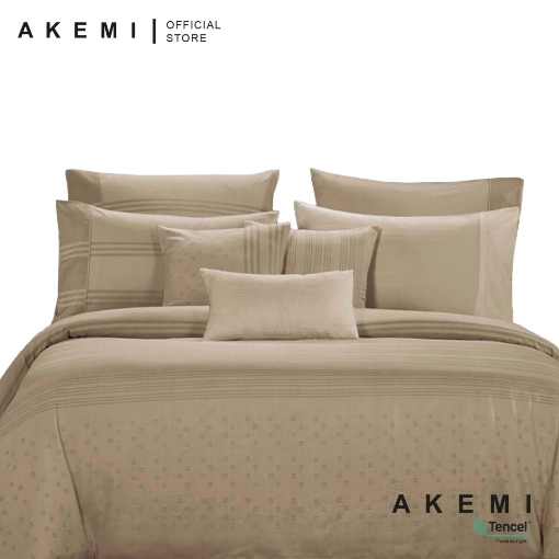 Picture of AKEMI Tencel Touch Clarity Cazary 850TC Quilt Cover Set - Diletta Warm Sand (SS/Q/K)