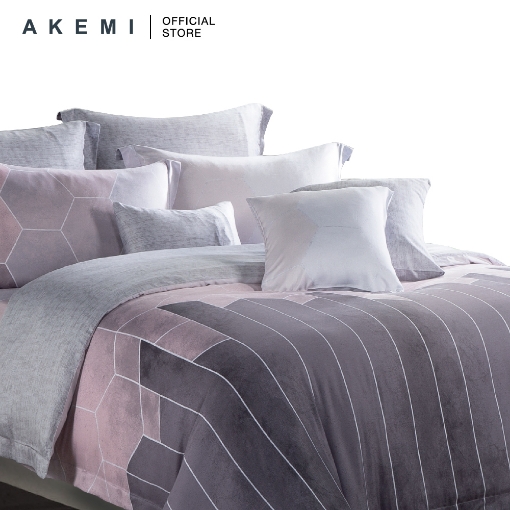 Picture of AKEMI Cotton Select Gratitude 860TC Quilt Cover Set - Geisha Red (SS/Q/K)