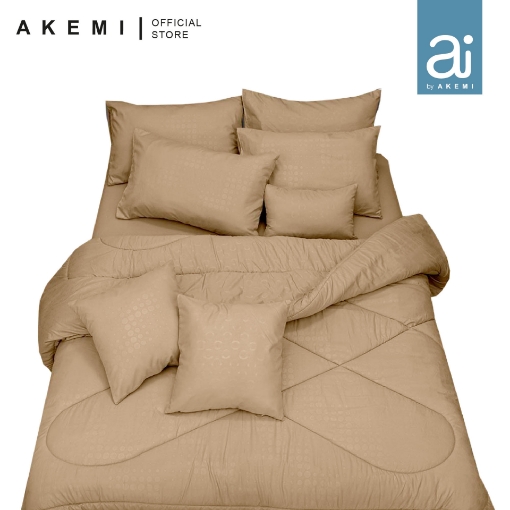 Picture of Ai BY AKEMI Colourkissed 620TC Comforter Set – Sand Brown (SS/Q/K)