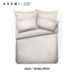 Picture of Ai BY AKEMI Colourkissed 620TC Fitted Sheet Set – Simply White (SS/Q/K)