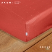 Picture of AKEMI Tencel Modal Earnest Fitted Sheet Set 880TC - Vernone Poppy Red (Super Single/ Queen/ King)
