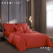 Picture of AKEMI Tencel Modal Earnest Quilt Cover Set 880TC - Vernone Poppy Red (Super Single/ Queen/ King)