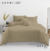 Picture of AKEMI Cotton Essentials Colour Home Divine Fitted Sheet Set 650TC - Rice Brown(SS/Q/K) 
