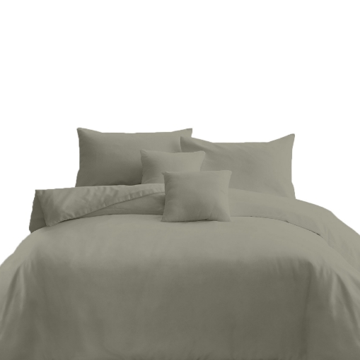 Picture of AKEMI Cotton Essentials Colour Home Divine Fitted Sheet Set 650TC - Willow Grey (SS/Q/K) 