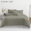 Picture of AKEMI Cotton Essentials Colour Home Divine Fitted Sheet Set 650TC - Willow Grey (SS/Q/K) 