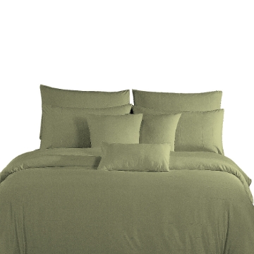 Picture of AKEMI Tencel Touch Clarity Fitted Sheet Set 850TC - Nagisa Bog Green (Super Single/ Queen/ King)