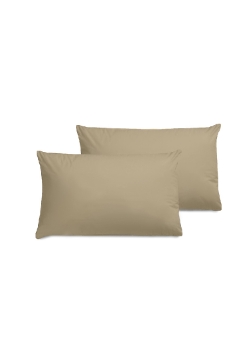 Picture of AKEMI Cotton Essentials Colour Home Divine Pillow Case -Rice Brown 