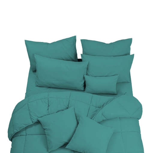 Picture of ai by AKEMI Colourkissed Collection Comforter Set 620TC - Ofek, Sea Turquoise (SS/Q/K)