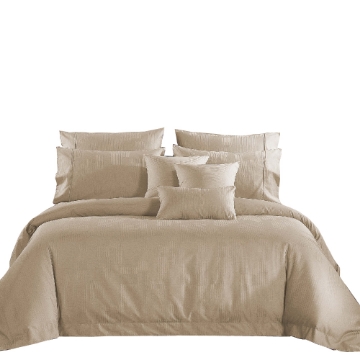 Picture of AKEMI Cotton Select Affinity Fitted Sheet Set 880TC - Montae Lamech, Wheat Cream (SS/ Q/ K)