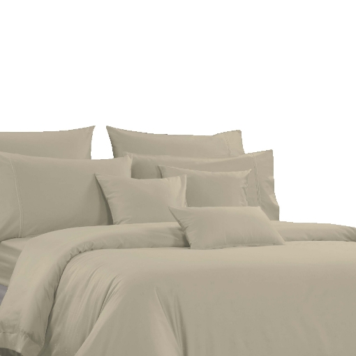 Picture of AKEMI Cotton Select Affinity Fitted Sheet Set 880TC - Sage Box, Fog Khaki (Super Single/ Queen/ King)