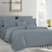 Picture of Akemi Cotton Select Affinity Fitted Sheet Set 880TC - Ulmer, Pearl Blue (Super Single/ Queen/ King)