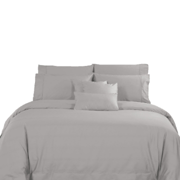 Picture of AKEMI Cotton Select Affinity Fitted Sheet Set 880TC - Ulmer, Vapor Grey (Super Single/ Queen/ King)