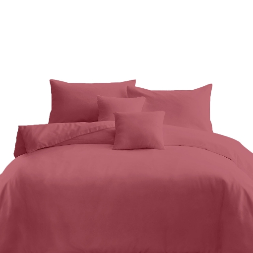 Picture of AKEMI Cotton Essentials Colour Home Divine Fitted Sheet Set 650TC - Desert Rose (Super Single/Queen/King)