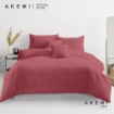 Picture of AKEMI Cotton Essentials Colour Home Divine Fitted Sheet Set 650TC - Desert Rose (Super Single/Queen/King)