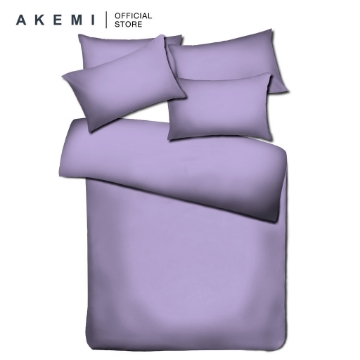 Picture of VDC Colour Vida Fitted Sheet Set 450TC - Checkerbrd, Yam Purple (King)