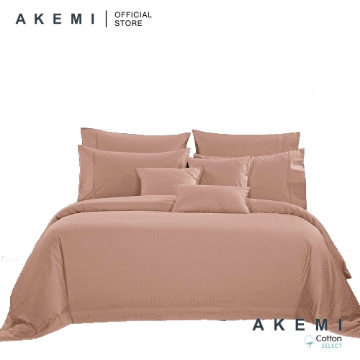 Picture of AKEMI Cotton Select Affinity Quilt Cover Set 880TC - Monaco Jill, Maple Peach (King)