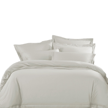 Picture of AKEMI Signature Haven Quilt Cover Set 1400TC - Star White (King/ Super King)  