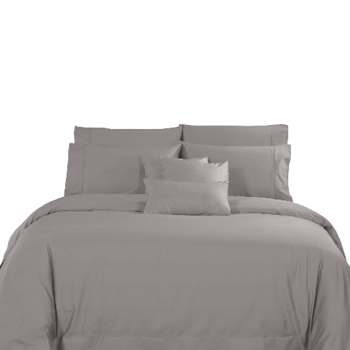 Picture of AKEMI Cotton Select Affinity Quilt Cover Set 880TC - Ulmer, Warm Grey (Super Single/ Queen/ King)