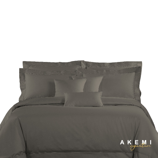 Picture of AKEMI Signature Solace Quilt Cover Set 1200TC - Grey (King/ Super King)