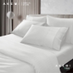 Picture of AKEMI Tencel Modal Earnest Quilt Cover Set 880 TC - Damazy, Off White (Super Single/ Queen/ King)