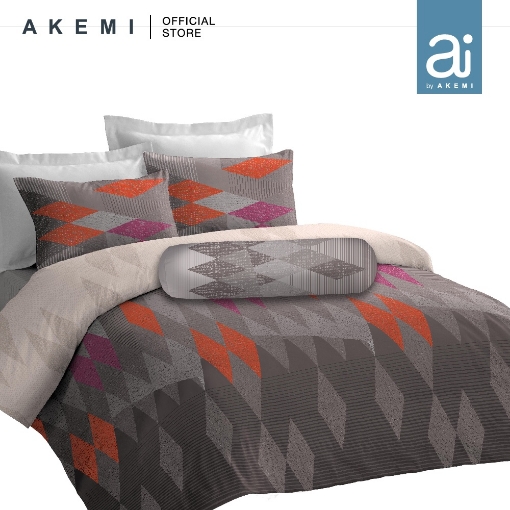 Picture of ai by AKEMI Joyvibes Collection Comforter Set 480TC- Browin (Queen)