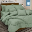 Picture of ai by AKEMI Colourkissed Collection Comforter Set 620 TC - Vachel, Celadon Green (Super Single , King)