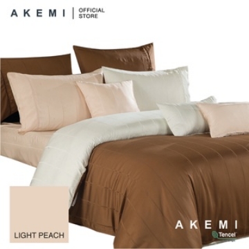 Picture of AKEMI Tencel Modal Earnest 880TC Quilt Cover Set - Draven Stripes Light Peach (SS/Q/K)