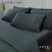 Picture of AKEMI Tencel Modal Earnest Wally 880TC Fitted Sheet Set - Stormy Blue (Queen / King)