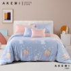 Picture of AKEMI Cotton Select Cheeky Cheeks Quilt Cover Set 730TC - Twinkle Bunny (Super Single/ Queen/ King) 