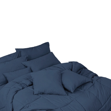 Picture of ai by AKEMI Colourkissed Collection Fitted Sheet Set 620TC - Sachoyo - Steel Blue (Super Single/ Queen/ King) 