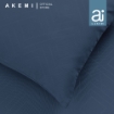 Picture of ai by AKEMI Colourkissed Collection Fitted Sheet Set 620TC - Sachoyo - Steel Blue (Super Single/ Queen/ King) 