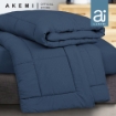 Picture of ai by AKEMI Colourkissed Collection Fitted Sheet Set 620TC - Sachoyo - Steel Blue (Super Single/ Queen/ King) 