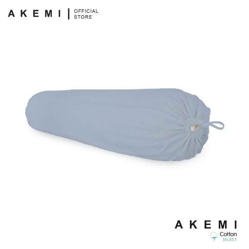 AKEMI Cotton Select Colour Array Bolster Case Dawn Grey(37cm x 107cm)